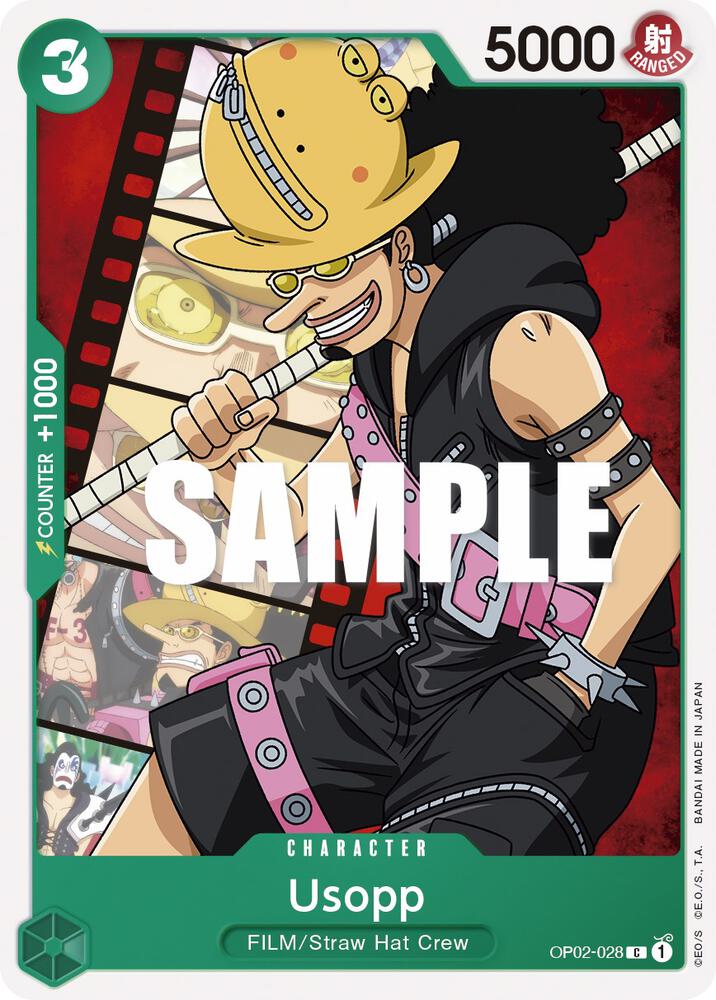 Usopp OP02-028 card from Paramount War