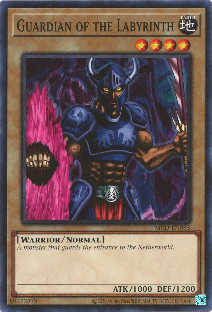 Guardian of the Labyrinth MRD-EN083 card from Metal Raiders (25th Anniversary Edition)