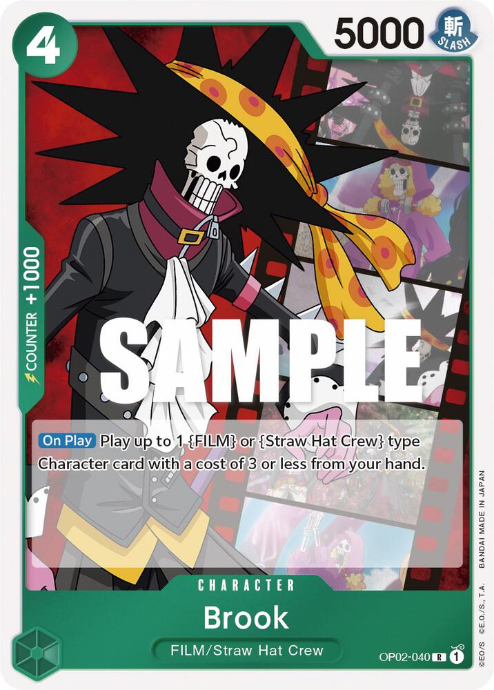 Brook OP02-040 card from Paramount War