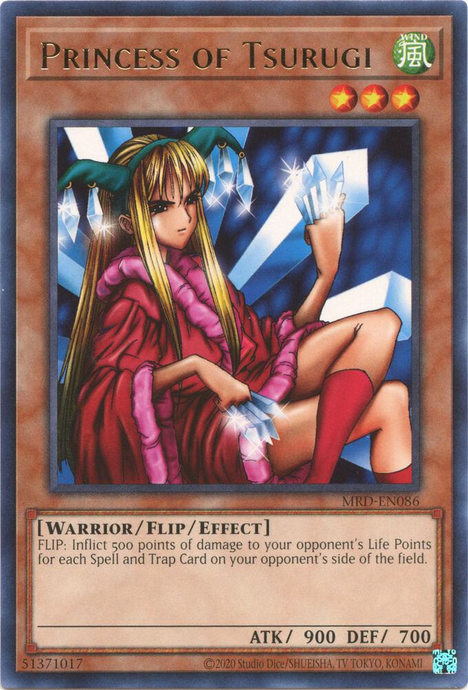 Princess of Tsurugi MRD-EN086 card from Metal Raiders (25th Anniversary Edition)