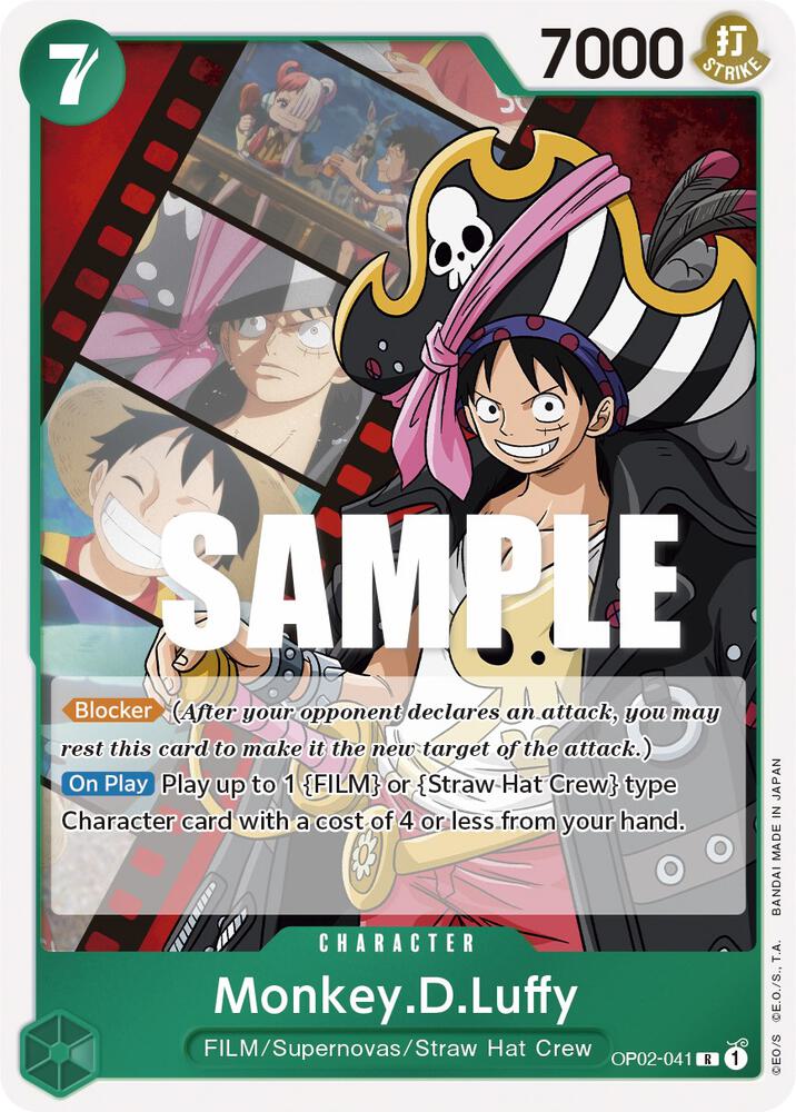 Monkey.D.Luffy OP02-041 card from Paramount War