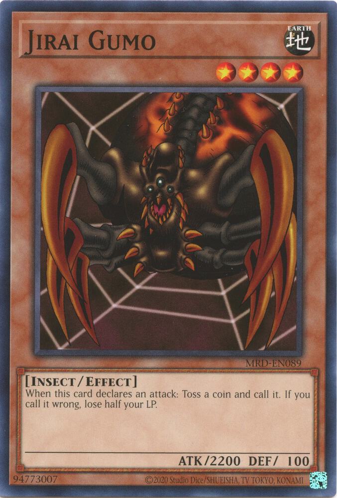 Jirai Gumo MRD-EN089 card from Metal Raiders (25th Anniversary Edition)