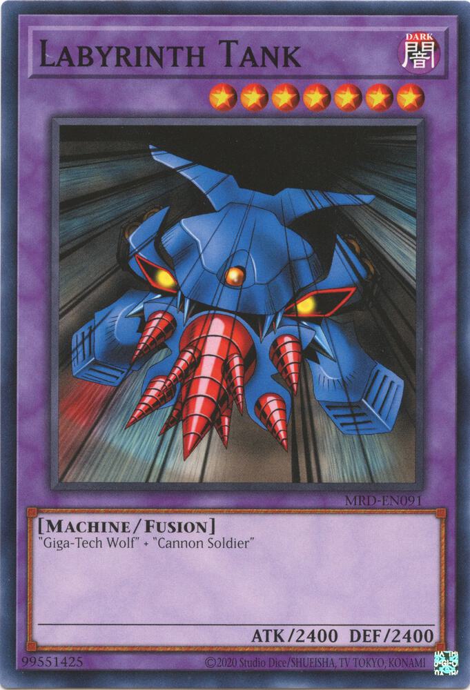 Labyrinth Tank MRD-EN091 card from Metal Raiders (25th Anniversary Edition)