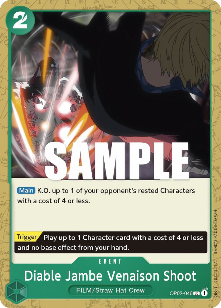 Diable Jambe Venaison Shoot OP02-046 card from Paramount War