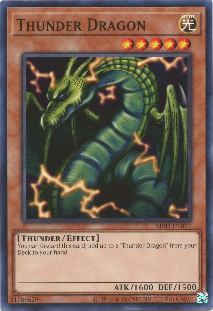 Thunder Dragon MRD-EN097 card from Metal Raiders (25th Anniversary Edition)