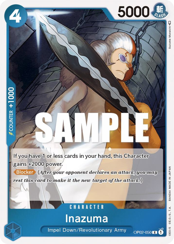 Inazuma OP02-050 card from Paramount War