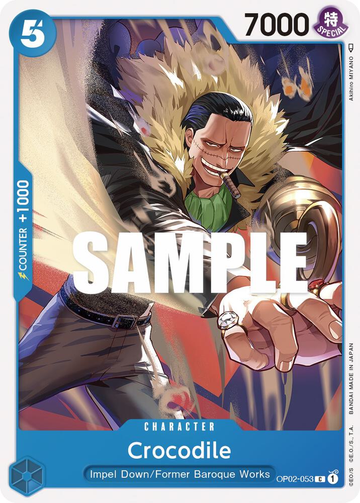 Crocodile OP02-053 card from Paramount War