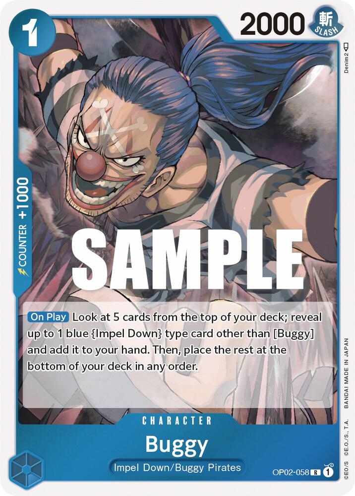 Buggy OP02-058 card from Paramount War
