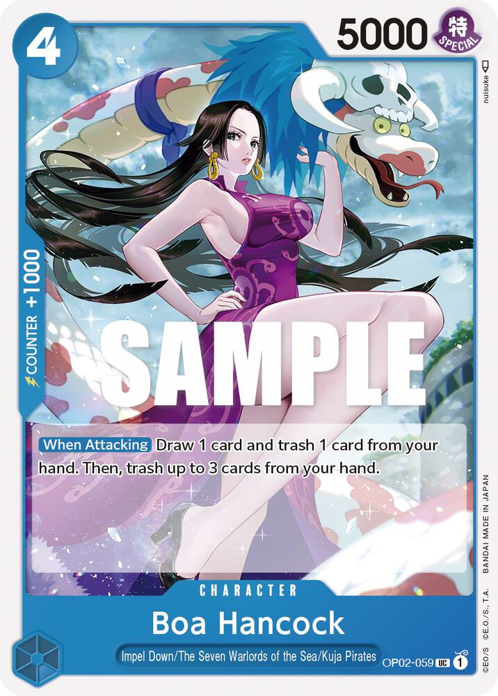 Boa Hancock OP02-059 card from Paramount War