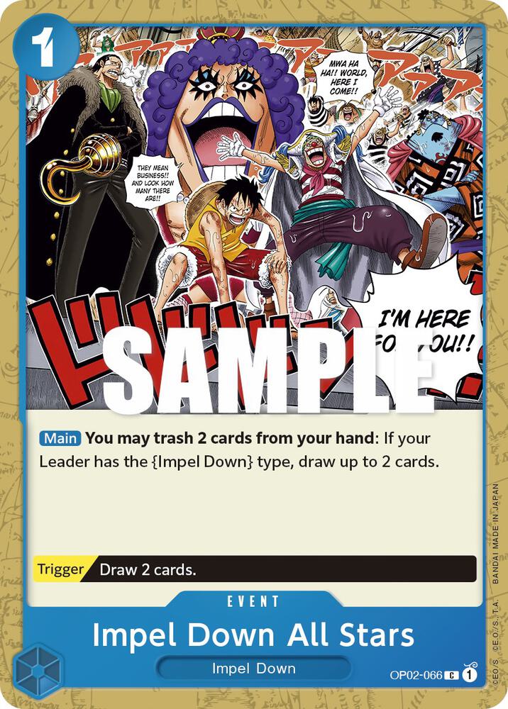 Impel Down All Stars OP02-066 card from Paramount War