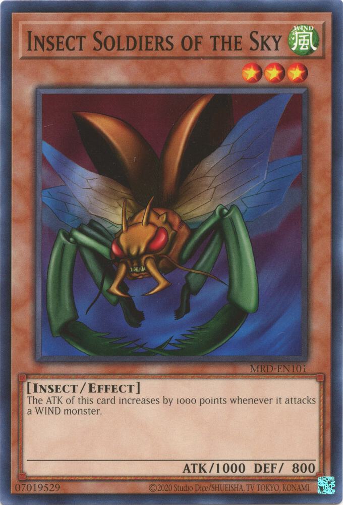 Insect Soldiers of the Sky MRD-EN101 card from Metal Raiders (25th Anniversary Edition)