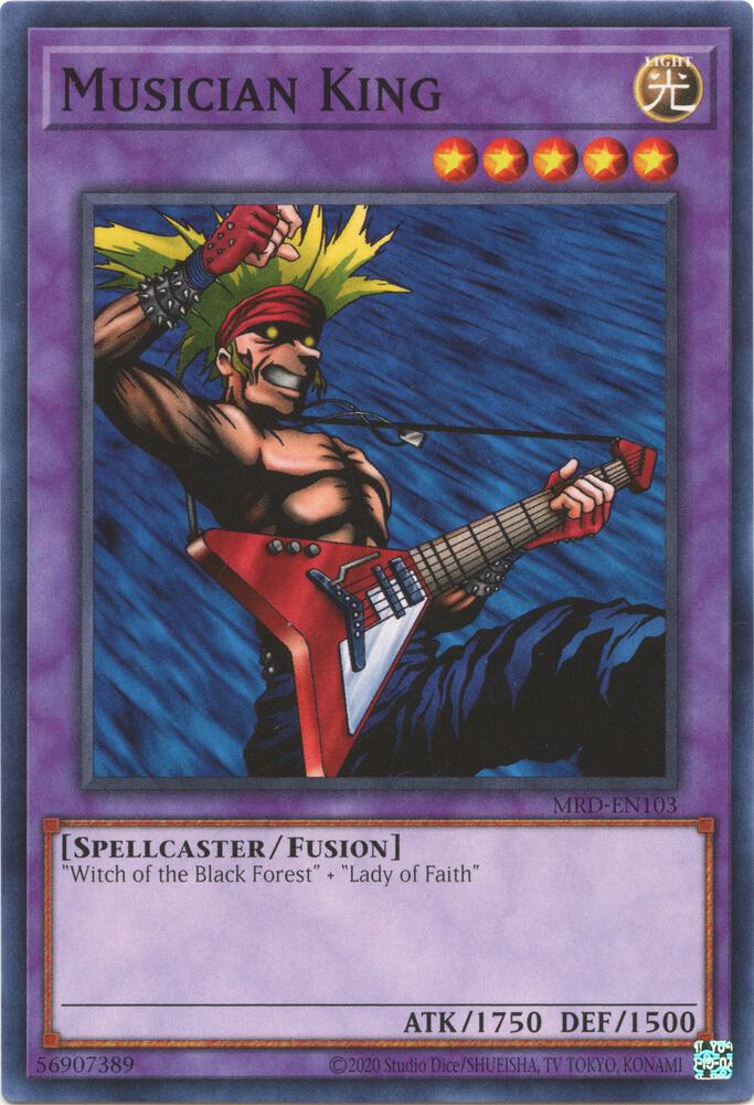 Musician King MRD-EN103 card from Metal Raiders (25th Anniversary Edition)