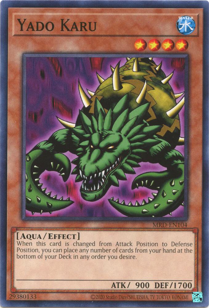 Yado Karu MRD-EN104 card from Metal Raiders (25th Anniversary Edition)
