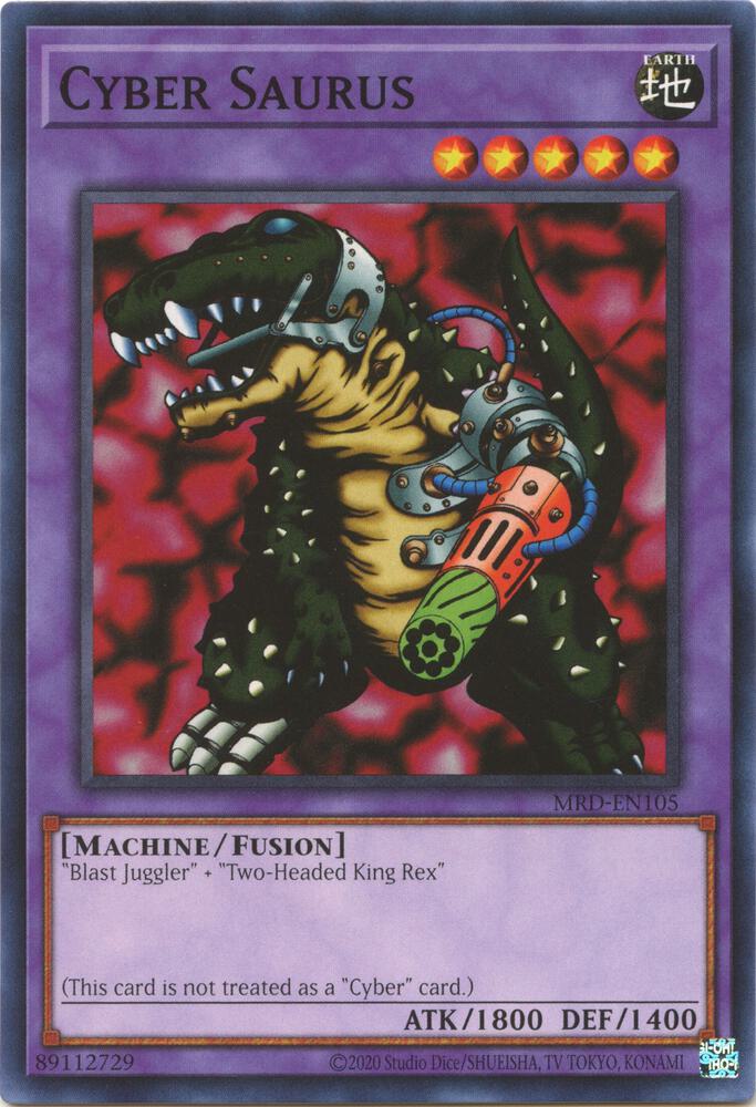 Cyber Saurus MRD-EN105 card from Metal Raiders (25th Anniversary Edition)