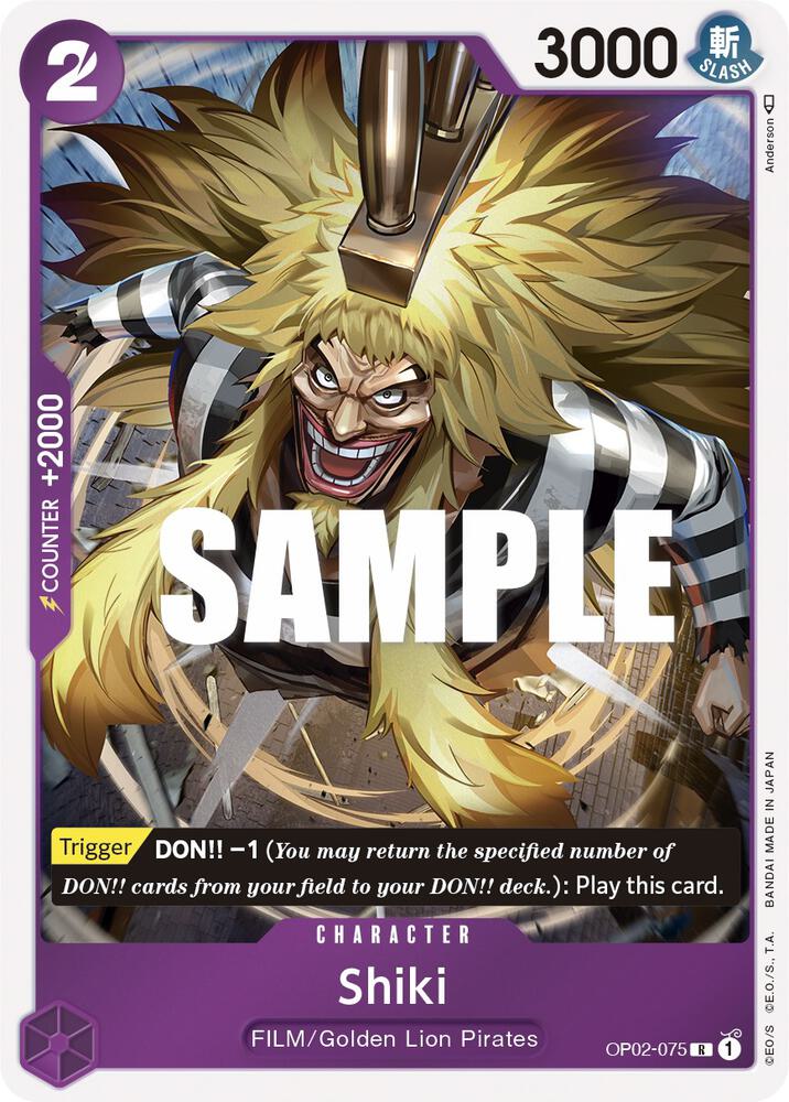 Shiki OP02-075 card from Paramount War