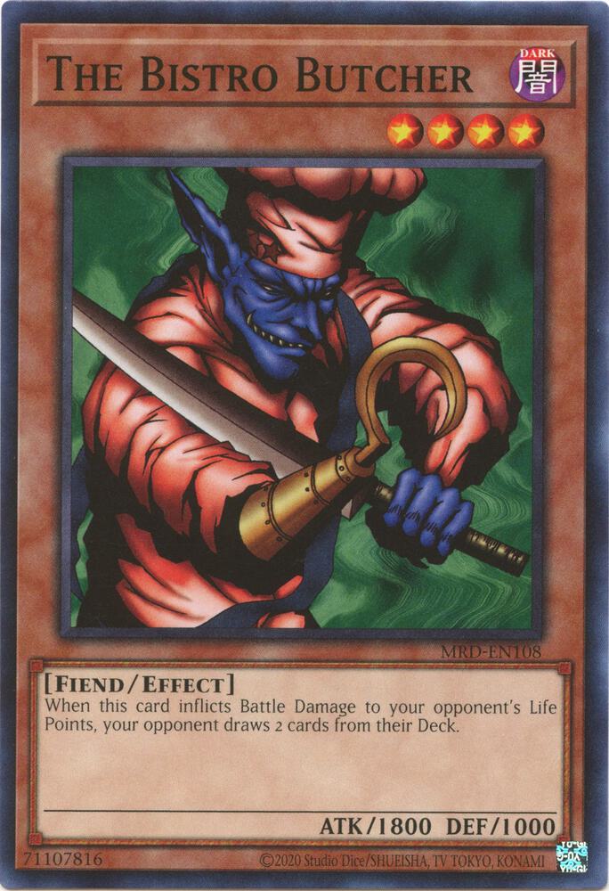 The Bistro Butcher MRD-EN108 card from Metal Raiders (25th Anniversary Edition)