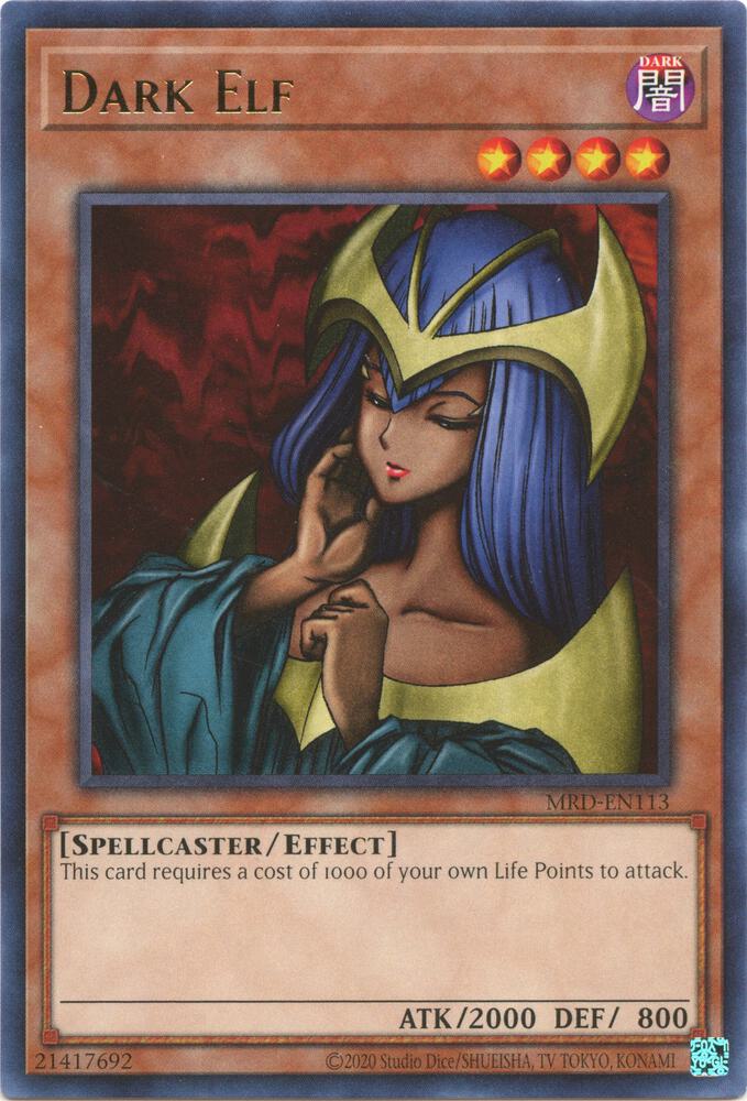 Dark Elf MRD-EN113 card from Metal Raiders (25th Anniversary Edition)