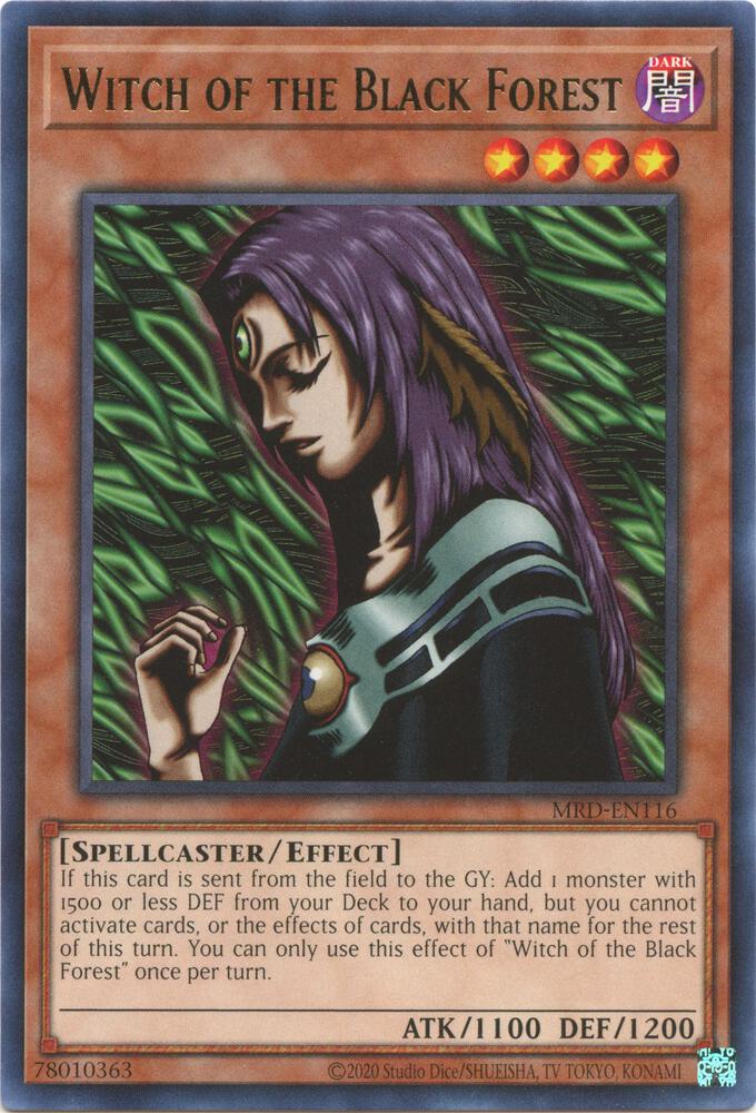 Witch of the Black Forest MRD-EN116 card from Metal Raiders (25th Anniversary Edition)