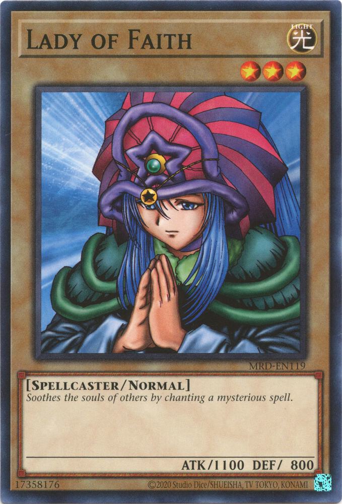 Lady of Faith MRD-EN119 card from Metal Raiders (25th Anniversary Edition)