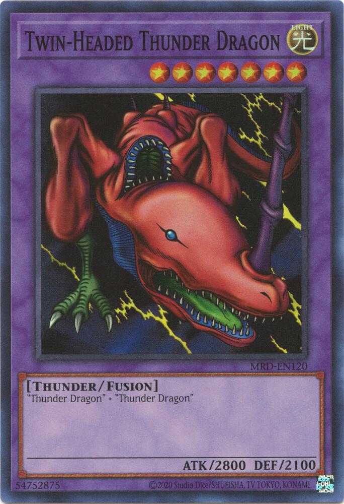 Twin-Headed Thunder Dragon MRD-EN120 card from Metal Raiders (25th Anniversary Edition)