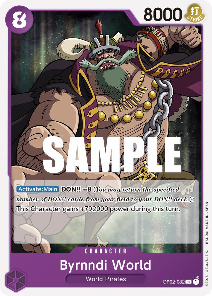 Byrnndi World OP02-082 card from Paramount War