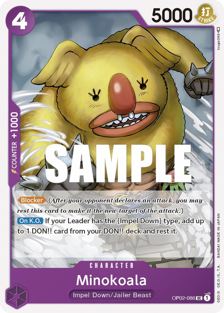 Minokoala OP02-086 card from Paramount War