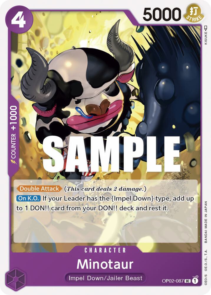 Minotaur OP02-087 card from Paramount War