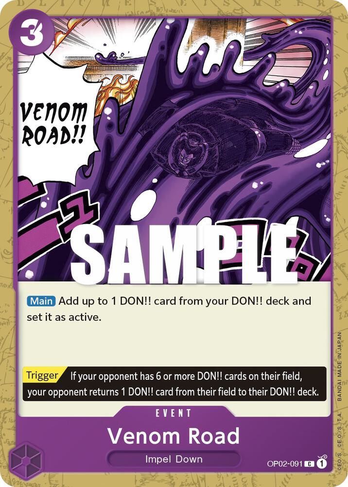 Venom Road OP02-091 card from Paramount War