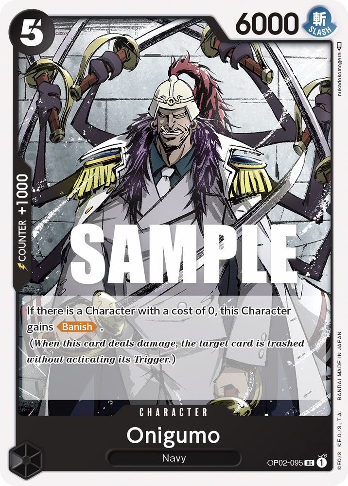 Onigumo OP02-095 card from Paramount War