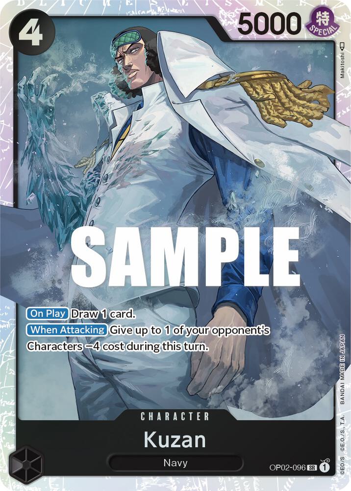 Kuzan OP02-096 card from Paramount War