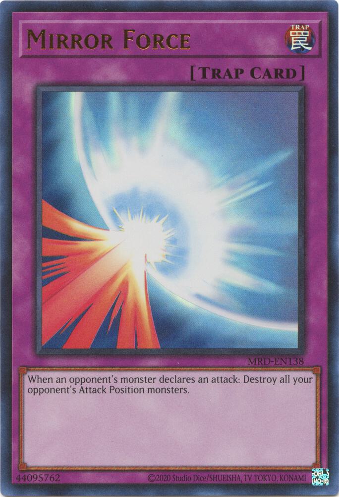 Mirror Force MRD-EN138 card from Metal Raiders (25th Anniversary Edition)