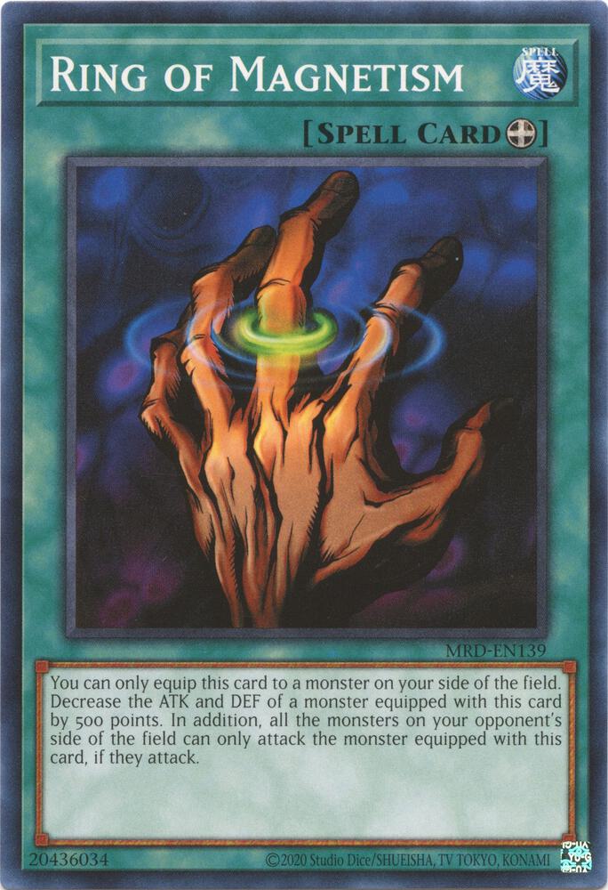 Ring of Magnetism MRD-EN139 card from Metal Raiders (25th Anniversary Edition)