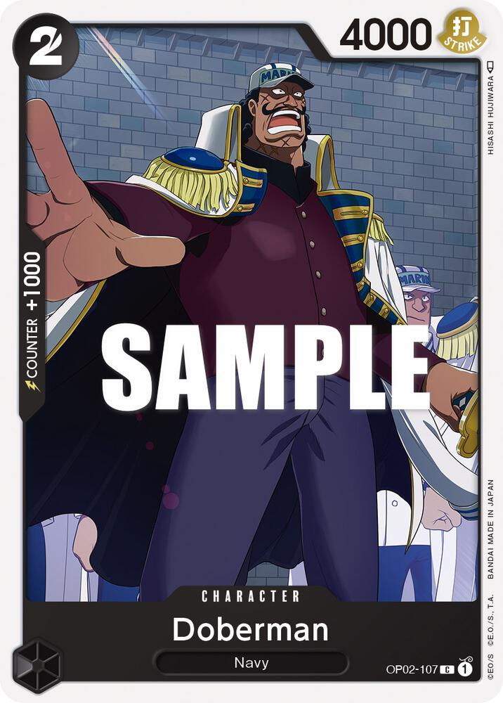 Doberman OP02-107 card from Paramount War