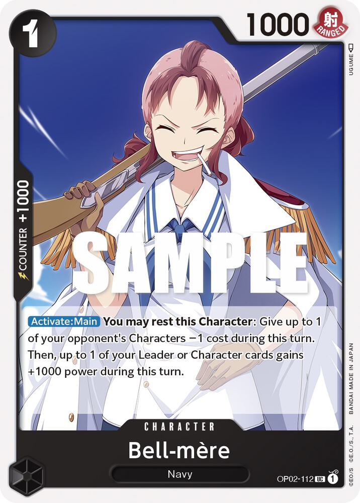 Bell-mere OP02-112 card from Paramount War
