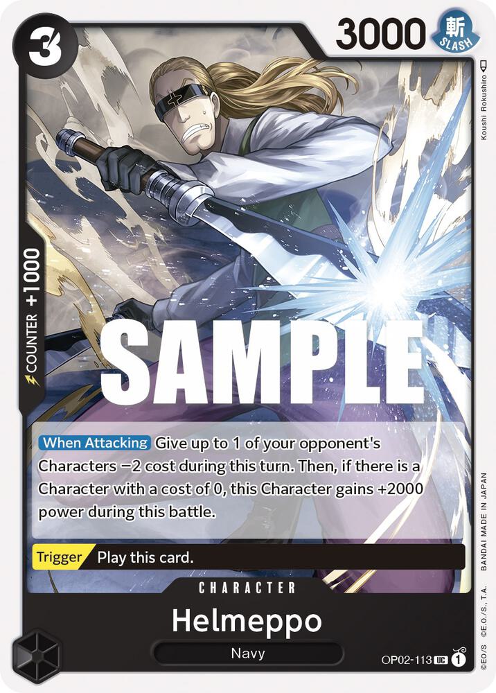 Helmeppo OP02-113 card from Paramount War
