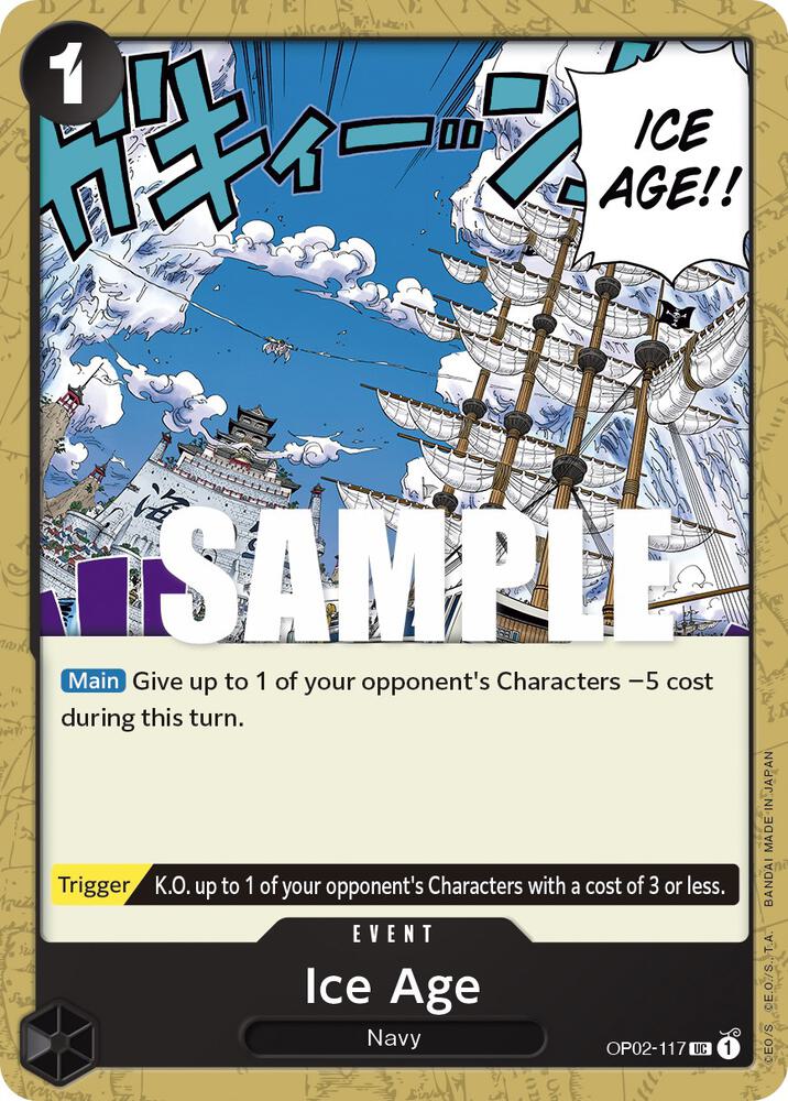 Ice Age OP02-117 card from Paramount War