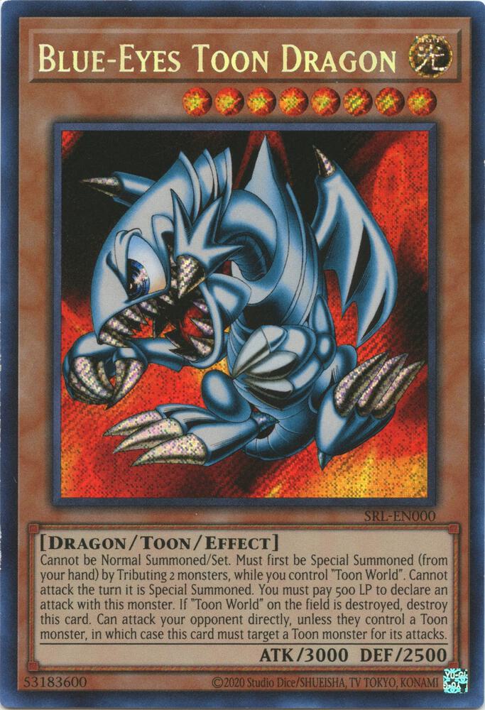 Blue-Eyes Toon Dragon SRL-EN000 card from Spell Ruler (25th Anniversary Edition)