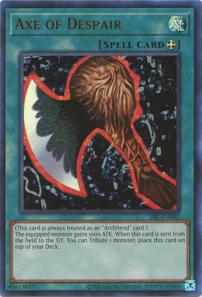 Axe of Despair SRL-EN002 card from Spell Ruler (25th Anniversary Edition)