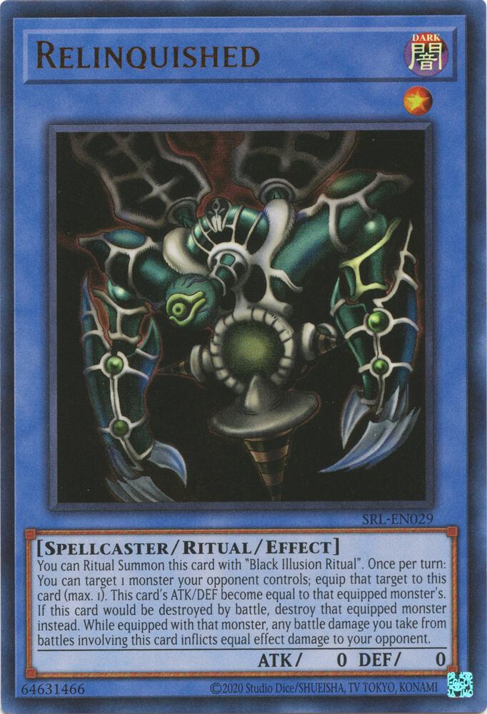 Relinquished SRL-EN029 card from Spell Ruler (25th Anniversary Edition)