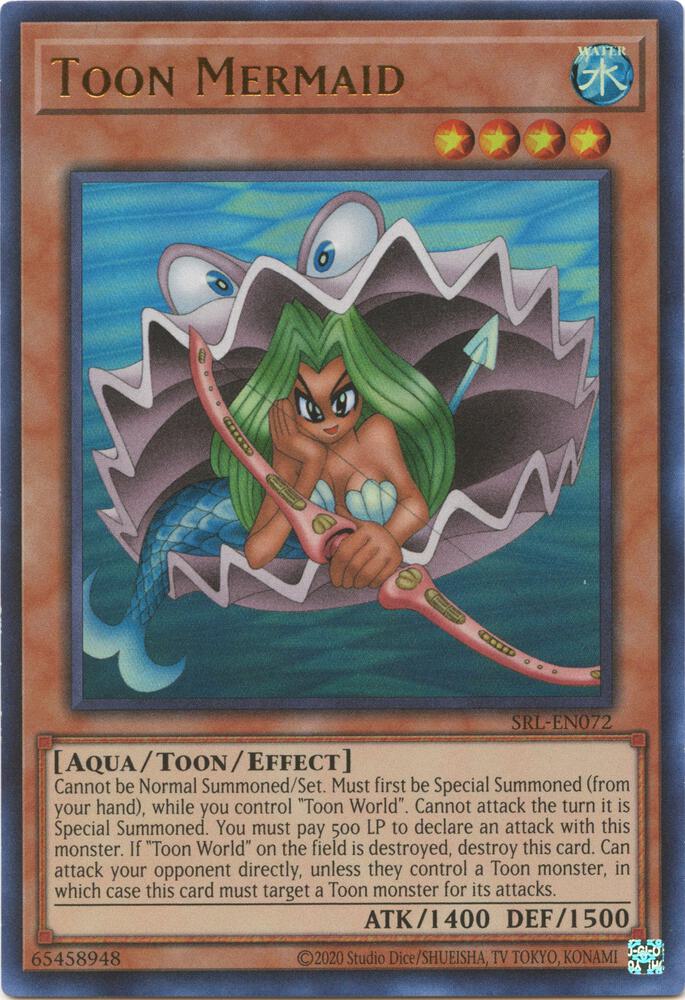 Toon Mermaid SRL-EN072 card from Spell Ruler (25th Anniversary Edition)