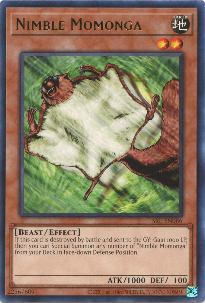 Nimble Momonga SRL-EN086 card from Spell Ruler (25th Anniversary Edition)
