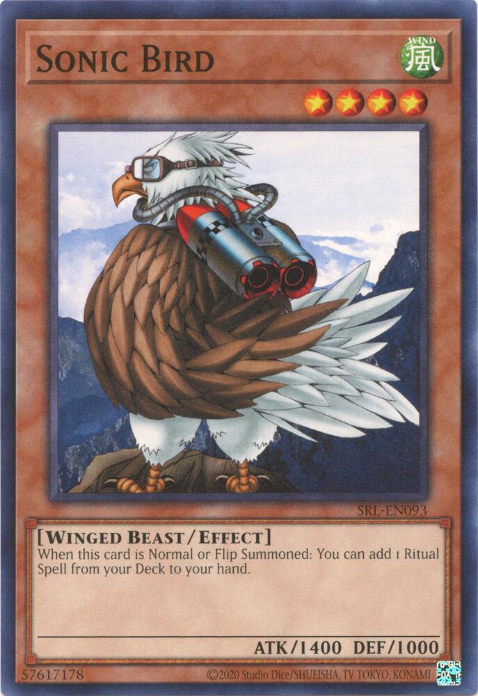 Sonic Bird SRL-EN093 card from Spell Ruler (25th Anniversary Edition)