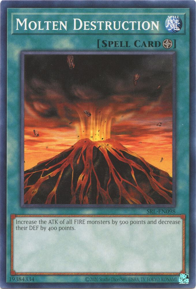 Molten Destruction SRL-EN098 card from Spell Ruler (25th Anniversary Edition)