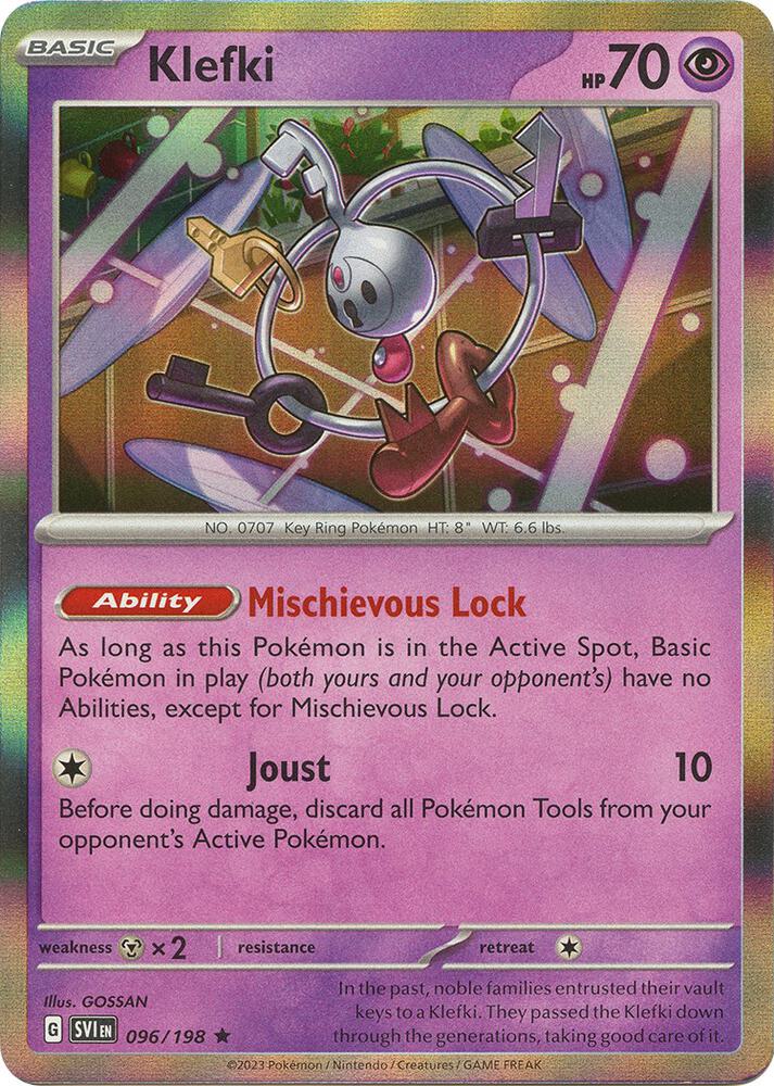 Klefki 096/198 card from SV01: Scarlet & Violet Base Set