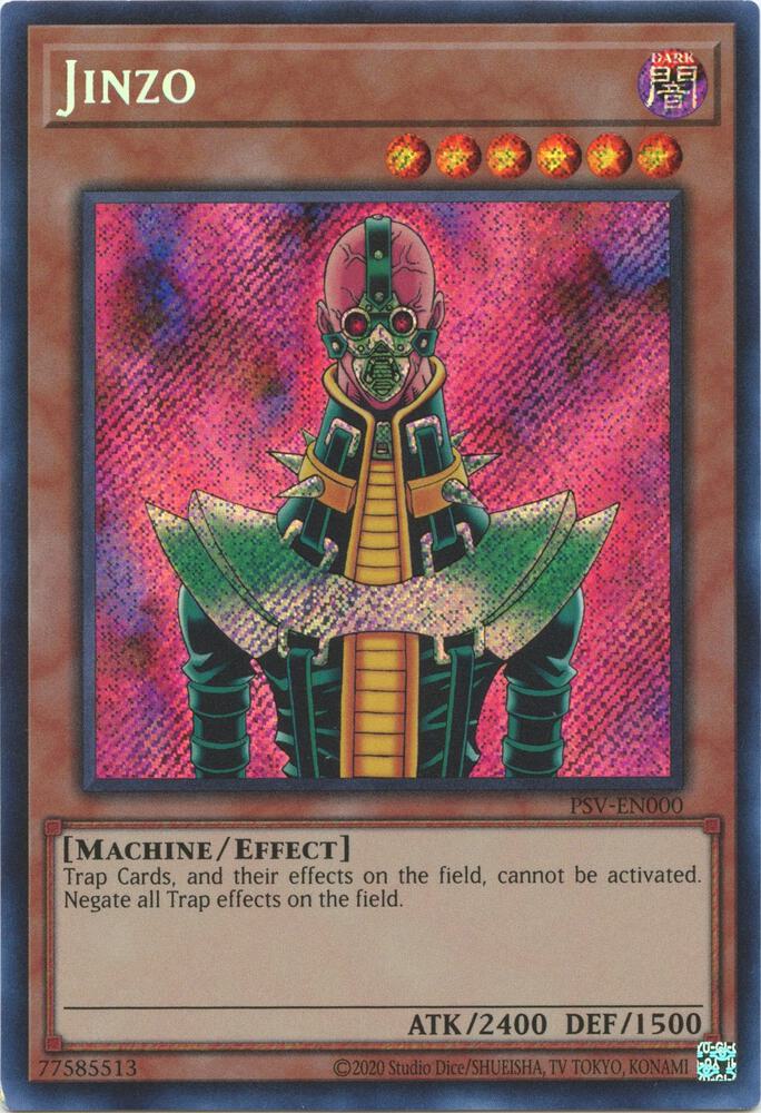 Jinzo PSV-EN000 card from Pharaoh's Servant (25th Anniversary Edition)