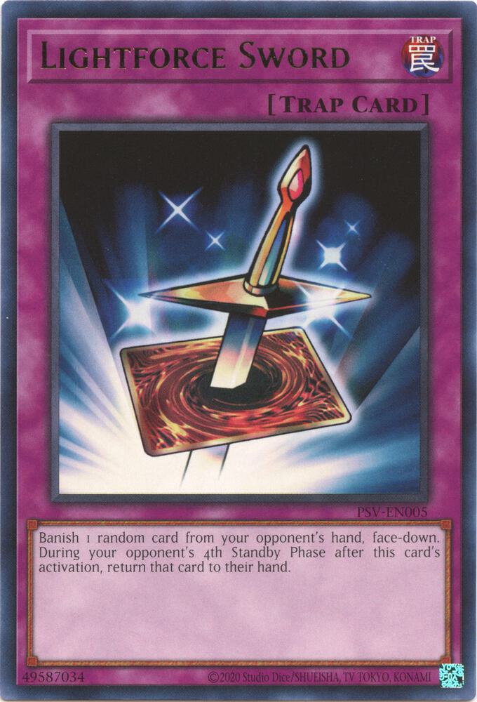 Lightforce Sword PSV-EN005 card from Pharaoh's Servant (25th Anniversary Edition)