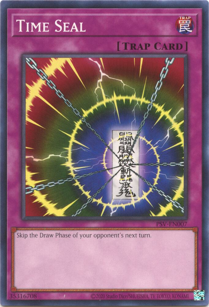 Time Seal PSV-EN007 card from Pharaoh's Servant (25th Anniversary Edition)