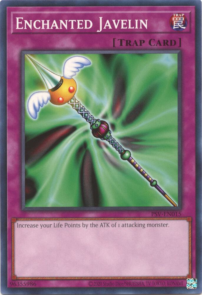 Enchanted Javelin PSV-EN015 card from Pharaoh's Servant (25th Anniversary Edition)