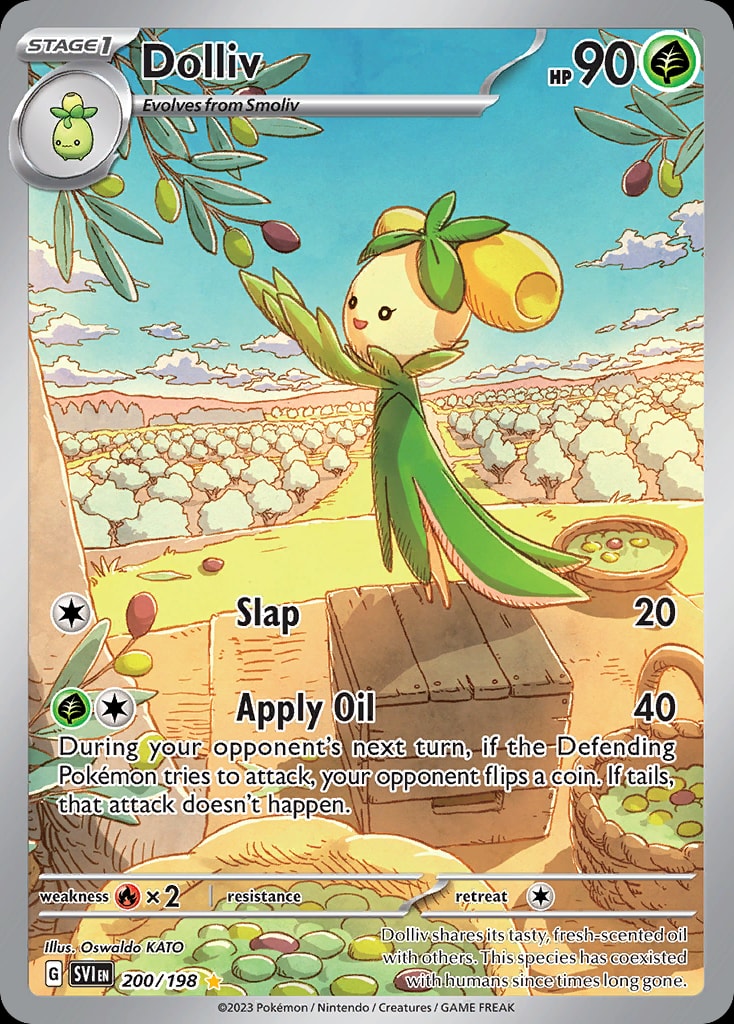 Dolliv 200/198 card from SV01: Scarlet & Violet Base Set