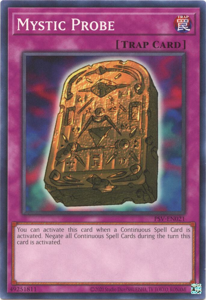 Mystic Probe PSV-EN021 card from Pharaoh's Servant (25th Anniversary Edition)
